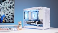 Boîtier PC de bureau Micro ATX ITX en gros OEM, boîtier PC de taille moyenne, châssis d'ordinateur H1851 PRO blanc