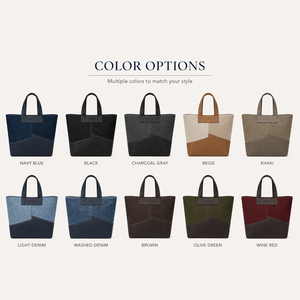 Fashion Denim Tote Bag Women Large Capacity Shoulder Handbag Casual Canvas Style Tote Bag For Work Travel Daily Use - Product Image 6