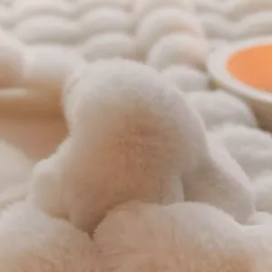 Chăn lông giả thỏ sang trọng, chăn mềm mại bồng bềnh ấm áp, chăn lông mềm mại cho giường, ghế sofa - Product Image 2