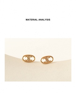 14K <b>Gold</b>-plated Stainless Steel Hollow Pig <b>Nose</b> <b>Stud</b> Earrings for Women-Trendy Party Jewelry - Product Image 6