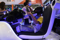 LEKE VR Racing Go Karts Simulador de coche Realidad virtual Máquina de juego de arcade Franquicia