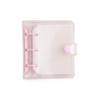 Classeur spirale A8 à 3 anneaux en PVC, porte-documents à feuilles mobiles avec 3 enveloppes, organiseur de journal, cadeau
