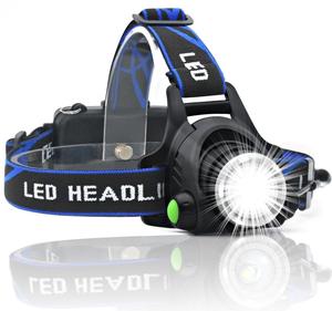 Lampada Frontale LED T6 Ricaricabile Zoomabile per Escursionismo e Ciclismo, Torcia da Testa a Mani Libere - Product Image 6