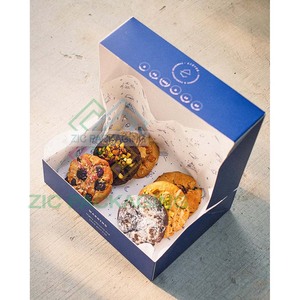 Vassoio <span class=keywords><strong>per</strong></span> Biscotti Personalizzato con Logo, Imballaggio <span class=keywords><strong>per</strong></span> Pasticceria in Carta Rosa di Grado Alimentare, Confezione <span class=keywords><strong>per</strong></span> Mochi e Ciambelle, Vassoio <span class=keywords><strong>per</strong></span> <span class=keywords><strong>Asporto</strong></span> e Consegna - Product Image 3