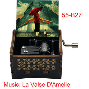 <span class=keywords><strong>Caja</strong></span> <span class=keywords><strong>de</strong></span> música con manivela <span class=keywords><strong>de</strong></span> madera <span class=keywords><strong>Amelie</strong></span>, 18 notas, famosa película francesa, melodía, recuerdo especial, amigos, cumpleaños, regalos <span class=keywords><strong>de</strong></span> Navidad - Product Image 6