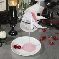 Verres à vin rouge classiques Bourgogne soufflés à la main, rose, vente en gros d'usine, adaptés au champagne, cadeaux ou hôtels