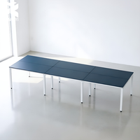 Bureau de travail modulaire pour 6 personnes, 360x120x75cm, pour personnel de bureau et postes informatiques