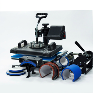 Presse à chaleur manuelle XTEK 8 en 1, machine de transfert thermique multifonctionnelle de haute qualité pour casquettes, t-shirts, vêtements, mugs et assiettes - Product Image 1