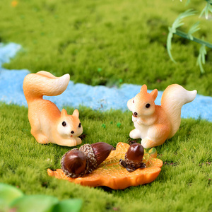 Automne noël Mini Figurine jardin accessoires Miniature minuscule résine écureuil pour paysage jardin pelouse Pot bricolage gâteau décoration - Product Image 2
