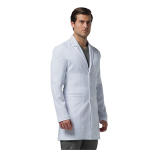 Nuovo <span class=keywords><strong>camice</strong></span> da laboratorio da <span class=keywords><strong>uomo</strong></span> estivo in esclusiva divisa medica Color Rayon per uso ospedaliero stampato modello OEM - Product Image 3