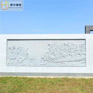 JIAHUA SCULPTURE Relieve de Fénix en Piedra, Mural Redondo Tradicional para Decoración del Hogar - Product Image 5