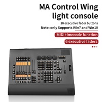 AICPOSE Équipement de Scène Professionnel Ma Illuminate Contrôleur DMX Console Wing DMX 512 avec Flight Case