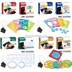 LK玩具艺术绘画模板文具花尺绘图板自动儿童绘画玩具螺旋图促销玩具 - Product Image 6