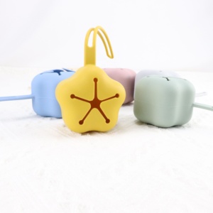 Silicone Material Baby Pacifier <strong>Dummy</strong> Holder <strong>Box</strong> With Pacifier Clip Portable Nipple Case - Product Image 5