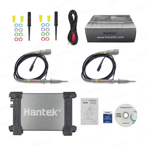 Hantek 6022BE USB osciloscopio de almacenamiento Digital de bajo costo analógico, 2 canales, 20MHZ PC Virtual osciloscopio