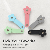 Attaches-câbles en silicone personnalisables avec logo, organisateur de cordons en forme de fleur, vente en gros, gestion des câbles de charge USB, fournisseur OEM