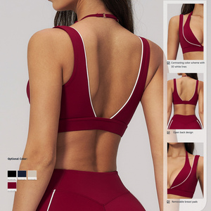 Reggiseno Sportivo da Donna con Scollo a V Profondo, Stile Lussuoso, Senza Schienale, <span class=keywords><strong>per</strong></span> Yoga e <span class=keywords><strong>Allenamento</strong></span> all'Aperto - Product Image 4