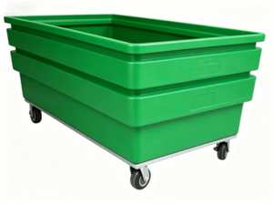 Carrito de Lavandería de Plástico de 700L, Capacidad de Carga de 500KG, Carrito de PE <span class=keywords><strong>con</strong></span> Ruedas de 5 Pulgadas para Hotel y Lavandería - Product Image 4
