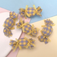 100 pièces nouveau bébé mignon barbe à papa pour accessoires de cheveux en tissu faits à la main chapeaux