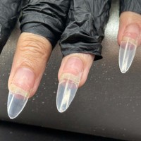 3 XL Clear XXL Long No C Curve Straight Coffin Amande Square Stiletto Nail Tips Wholesale ABS Nail Extension Tips Custom