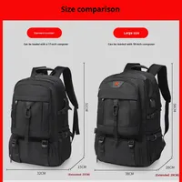 Sac à dos imperméable pour homme avec une capacité ultra-grande pour les voyages, l'utilisation en plein air, style sportif décontracté, doublure en polyester, sac à dos pour motard