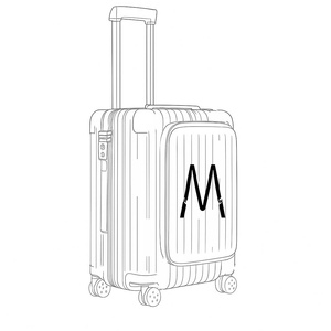 Valigia <span class=keywords><strong>Trolley</strong></span> Rigida Leggera in Policarbonato Serie Essential, Bagaglio a Mano di Lusso Rimow 21 Pollici con Custodia Essenziale - Product Image 5