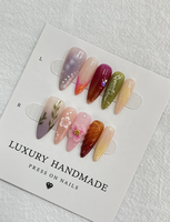 10 pièces de faux ongles à presser faits main, couleur naturelle, forme ballerine cercueil, en gel PMMA peint à la main, personnalisables, pour usage sur les doigts, vente en gros