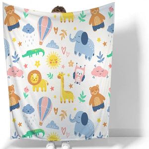 Modern Luxury Knitted Flannel <b>Blanket</b>-Eco-Friendly Skin-Friendly Wrinkle Fade Resistant Printed All-Season Bedding Decor - Product Image 2