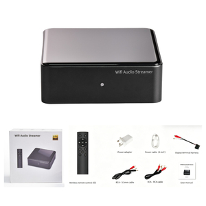 <span class=keywords><strong>Récepteur</strong></span> audio WiFi 5.4 compatible DLNA iOS <span class=keywords><strong>pour</strong></span> amplificateur Hi-Fi, enceintes filaires vers streaming sans fil - Product Image 1