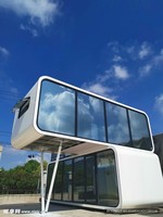 Bâtiment Modulaire Préfabriqué Apple en Conteneur de 40 pieds, Structure en Acier Respirante, Bureaux Démontables pour Hôtels et Centres Commerciaux