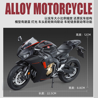 Modèle de moto sportive M9-11A en alliage et plastique moulé sous pression, échelle 1:9, CBR1000RR Fire Blade, avec fonction d'éclairage, vente en gros