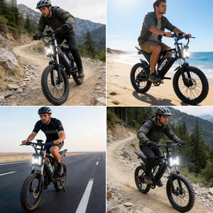 Bicicleta Eléctrica de Montaña Personalizada 52V25Ah con Suspensión Completa, 7 Velocidades, Frenos Hidráulicos, Bicicleta Eléctrica Todoterreno - Product Image 2