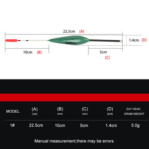 Juego Profesional de 10 Flotadores para Pesca en Roca, Alta Sensibilidad, Madera de Balsa, Boya Vertical, Diseño Deslizante Reforzado para Lanzamientos Largos - Product Image 5