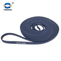 Courroie de distribution en polyuréthane jaune, bleu et blanc avec cordon en acier TT5 pour machine à broder et à tricoter circulaire, largeur 460 mm, rouleau de 100 m