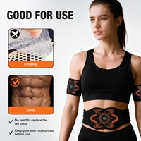 Stimulateur musculaire abdominal EMS Entraînement abdominal TENS EMS Fitness Brûleur de graisse électrique Ceinture amincissante pour la taille, le ventre, les bras Tonification des abdominaux