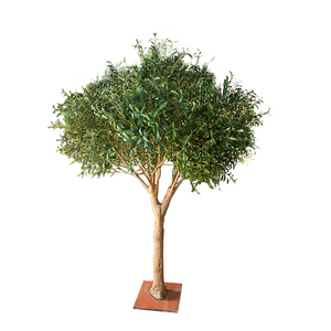 Olivier artificiel <span class=keywords><strong>en</strong></span> <span class=keywords><strong>pot</strong></span> ignifuge résistant aux UV <span class=keywords><strong>en</strong></span> plastique durable au toucher naturel pour usage <span class=keywords><strong>extérieur</strong></span> et intérieur 210 cm de hauteur - Product Image 1
