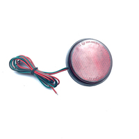 Lampe d'avertissement de feu de freinage de moto certifiée par E Mark Réflecteurs LED ronds de moto Lampe réfléchissante