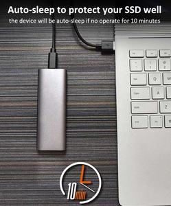 10Gbps Usb3.2 tipo C alluminio 2280 Sata Pcie Nvme custodia <span class=keywords><strong>M</strong></span>.2 Ssd Sata Case - Product Image 3