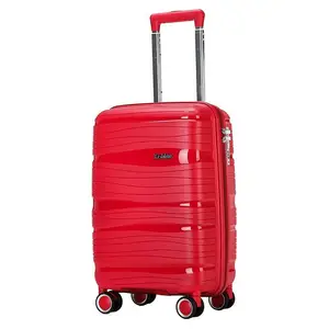 Hot sale Large capacity luggage red trolley case for Men women