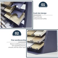 Offre Spéciale 2*2 présentoir carrelage support acier inoxydable pierre Table dessus sol cadre granit Quartz céramique échantillon pour la publicité