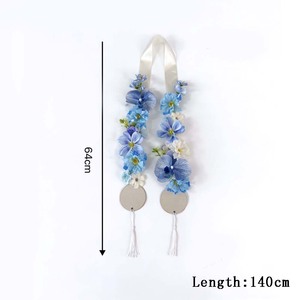 <span class=keywords><strong>Guirlande</strong></span> artificielle de remise de diplôme, écharpe de cérémonie, couronne de fleurs, collier de fleurs pour diplômé, pour décoration de remise de diplôme, mariage et fête nuptiale - Product Image 3