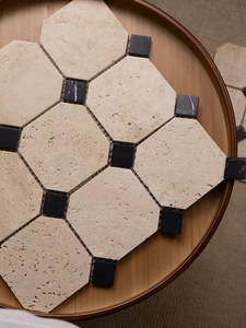 Las baldosas antideslizantes octogonales de mosaico de piedra de <span class=keywords><strong>cueva</strong></span> natural son adecuadas para paredes interiores - Product Image 3