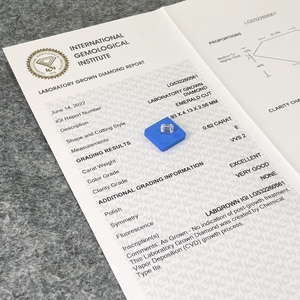 Diamant de laboratoire cultivé CVD de haute qualité, taille émeraude 0,62 ct, clarté VVS2, certifié IGI, vente en gros - Product Image 2