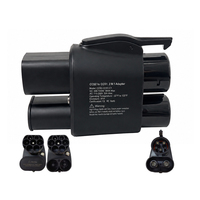 Adaptateur de charge EV 2-en-1 400A CCS2 vers CCS1 AC/DC, compatible 32A IP54, fabriqué en usine, adaptateur EV CCS2 & Type 2 vers CCS1 & Type 1