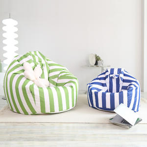 ฮัน ตู้บาว เก้าอี้นั่งเล่นกลางแจ้งแบบพกพา เก้าอี้พักผ่อนสำหรับตั้งแคมป์ ทรงกลม ดีไซน์ลายทางทันสมัย ใช้ได้ทุกฤดู - Product Image 3