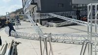 Structure 20x40 en aluminium robuste et léger pour scène de concert, système de levage de treillis pour enceintes Line Array, treillis d'exposition