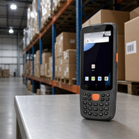 Terminal de données portable industriel Android 13 robuste avec lecteur de codes-barres, écran 4 pouces, clavier, technologie NFC, pour l'inventaire d'entrepôt et la gestion MES, 4 Go