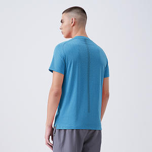 Camiseta Deportiva de Seda de Hielo para Hombre, de Secado Rápido, Delgada, para Verano, Manga Corta, Lisa - Product Image 4