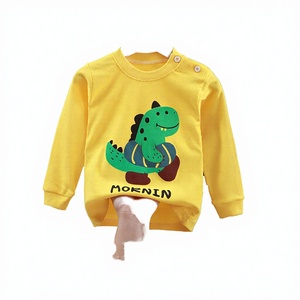 Ensemble de vêtements décontractés pour enfants à motif floral, nouvelle collection automne, pyjamas en coton pour garçons, vêtements de maison pour bébés filles, vente en gros - Product Image 2