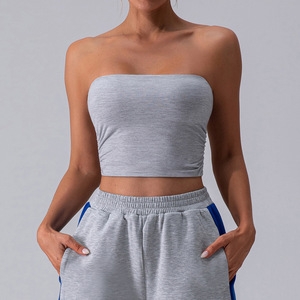 <span class=keywords><strong>Reggiseno</strong></span> sportivo estivo senza spalline per Yoga Pilates Top morbido leggero e traspirante senza schienale - Product Image 1